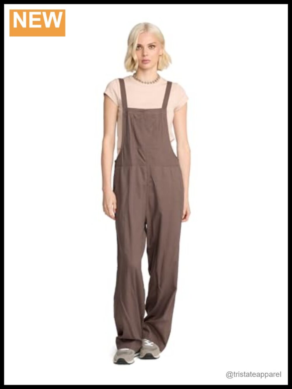 Cotton Twill Loose Fit Overall Romper Adjustable Straps Pockets